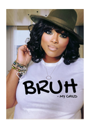 White BRUH tee